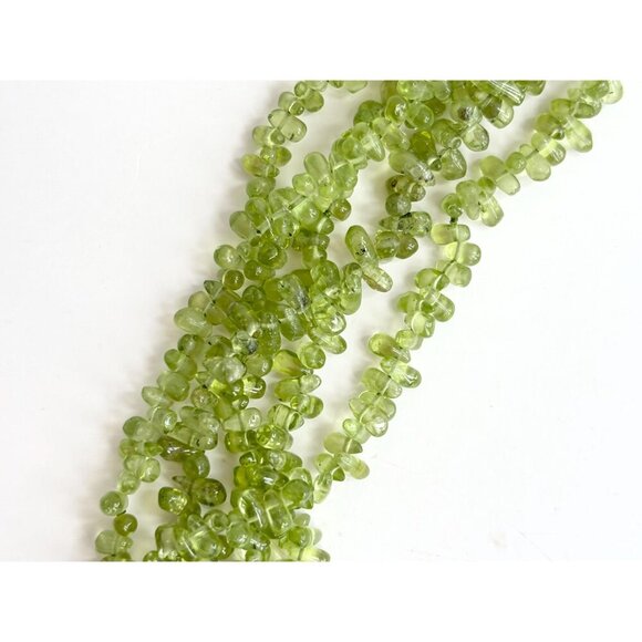 Peridot Multi Gemstone Gemstone Vintage Sterling Silver 925 Necklace - 19.5" - Picture 6 of 10